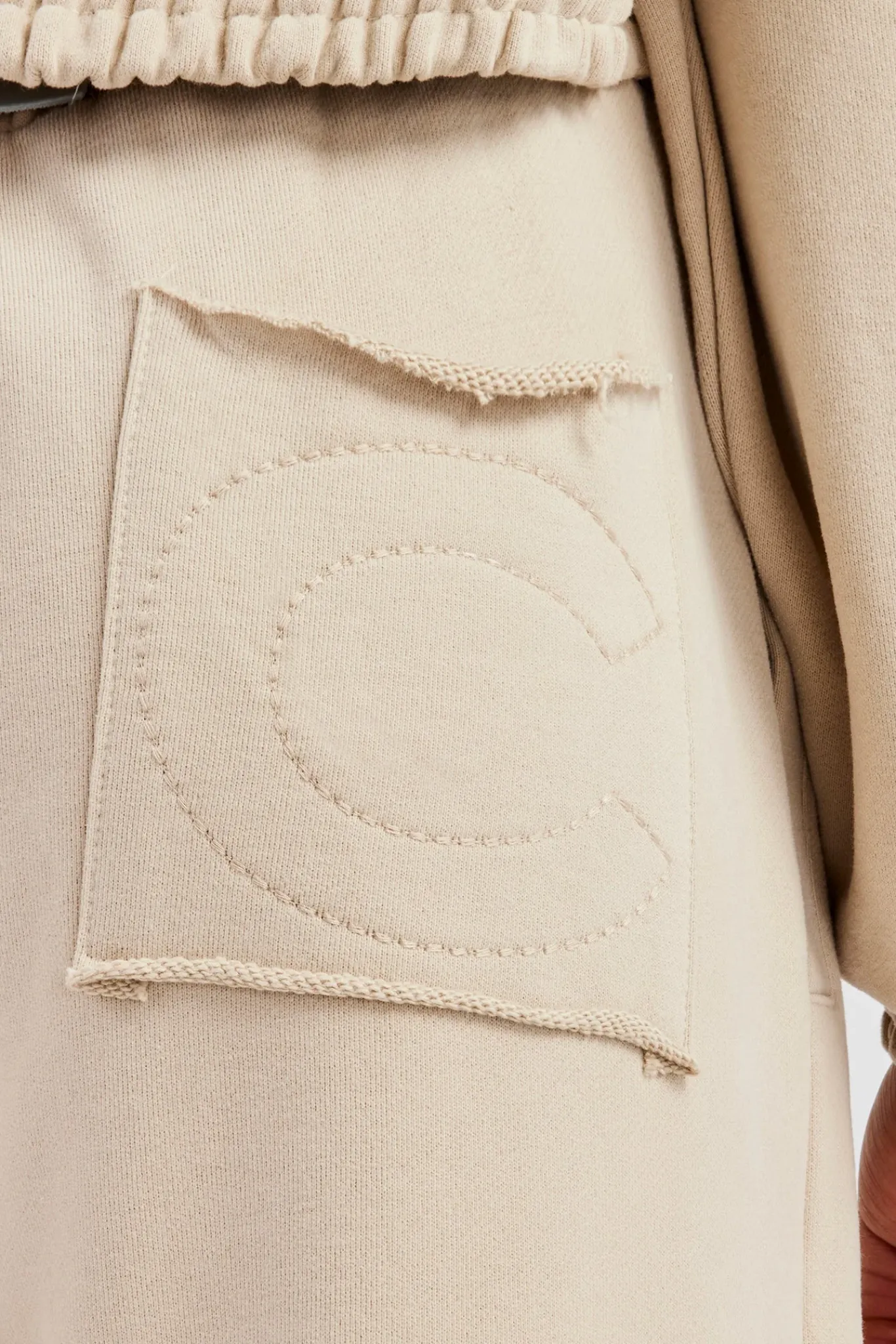 Women CLO-SET Exposed Seam Tracksuit - Stone