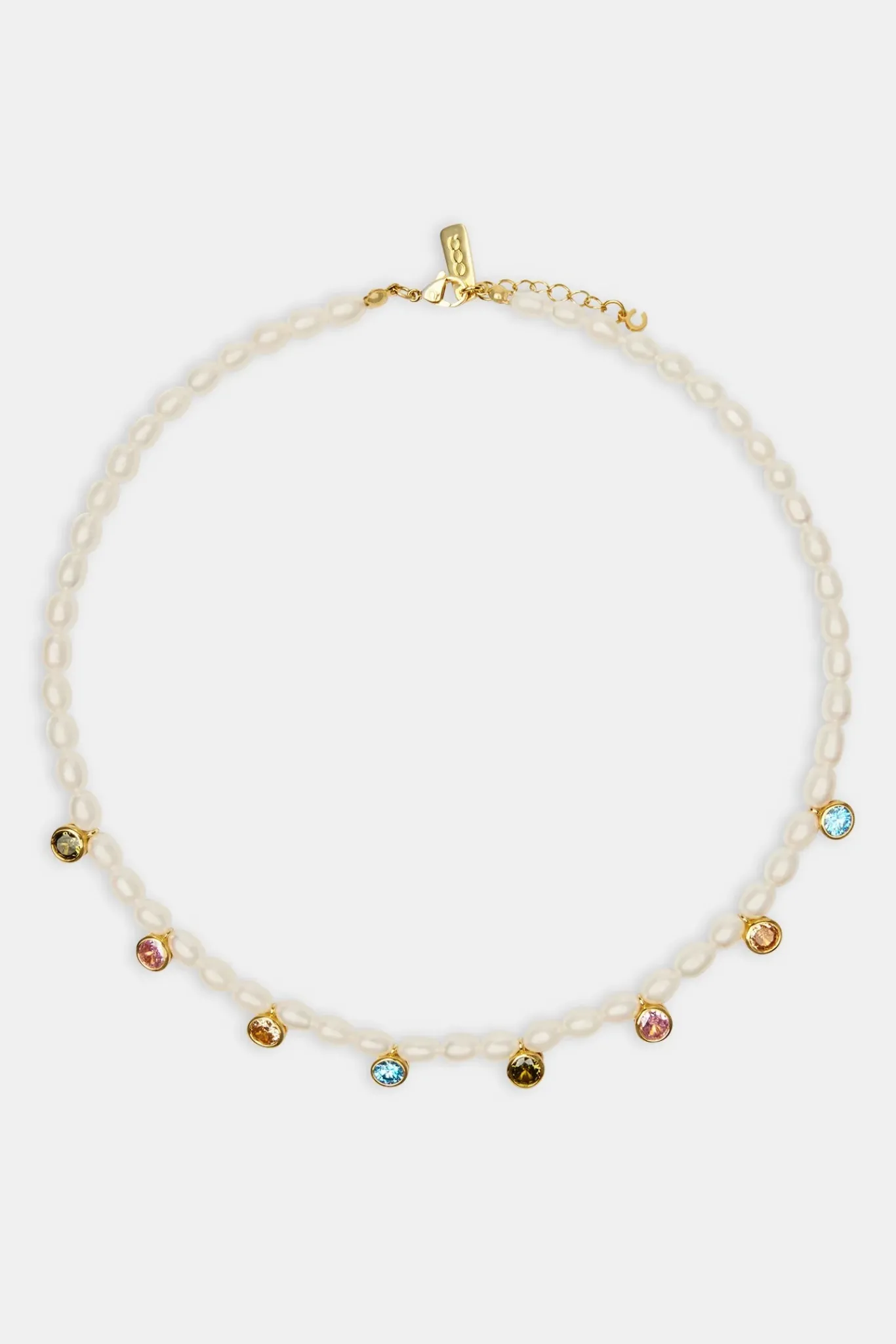 Women JWL-NECK-PRL Freshwater Pearl Drop Gem Necklace