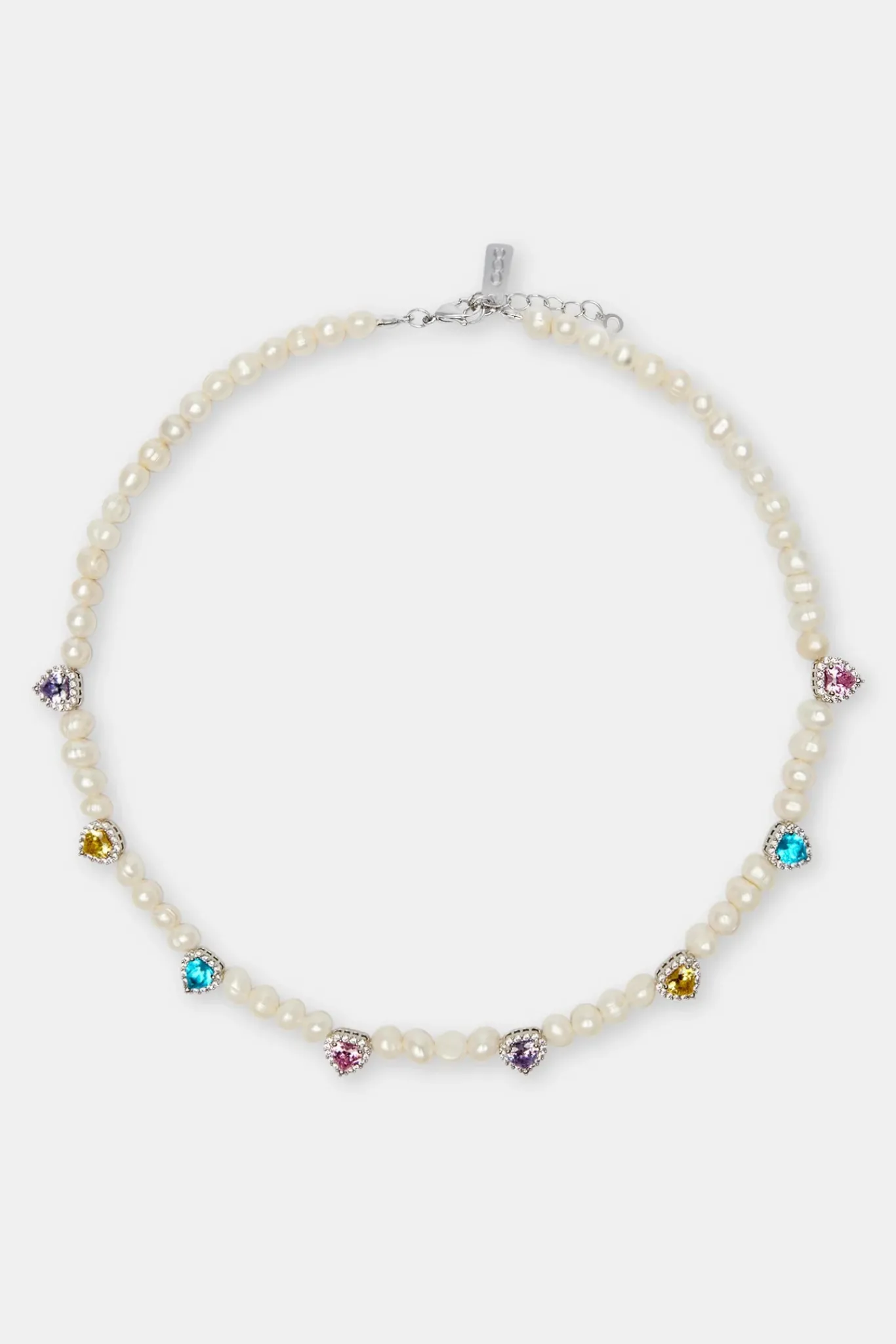 Women JWL-NECK-PRL Freshwater Pearl Heart Gemstone Necklace