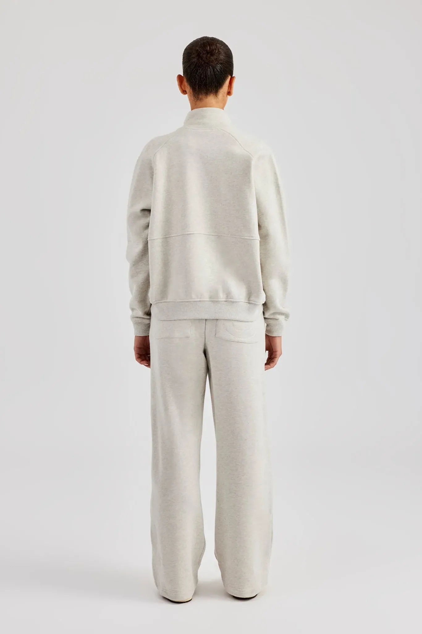 Women CLO-SET Funnel Neck Zip Through Tracksuit - Ash Grey