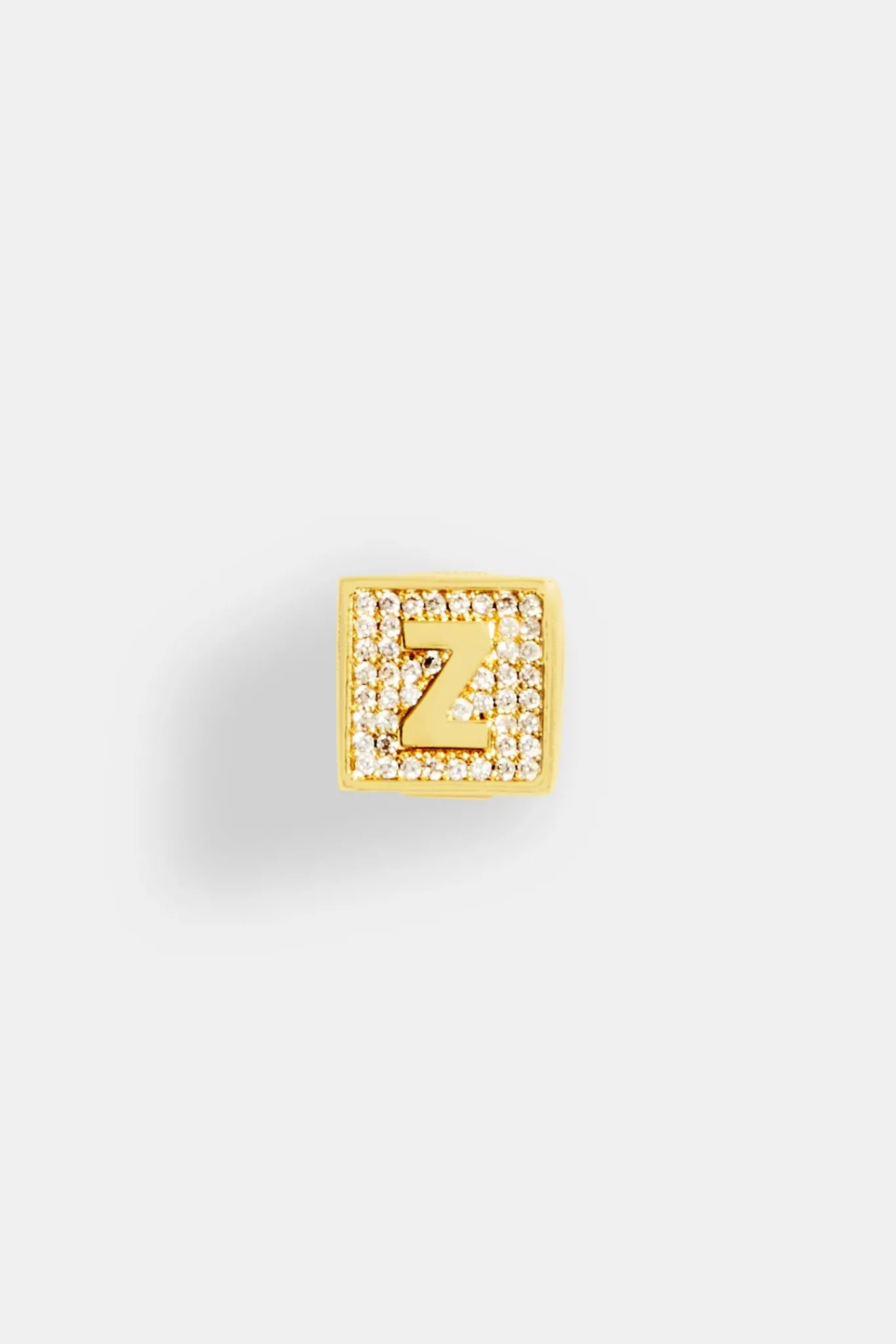 Women JWL-PEND Gold Plated Iced Z Letter Block Pendant