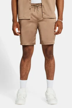 CLO-BOT Heavyweight Satin Short - Coffee
