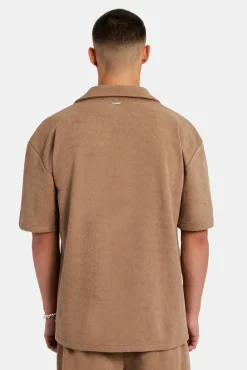 CLO-TOP-SHIR Heavyweight Textured Shirt - Mocha