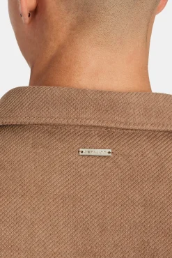 CLO-TOP-SHIR Heavyweight Textured Shirt - Mocha