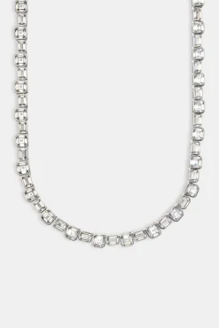 JWL-CHN Iced Alternating Square Chain - 8mm