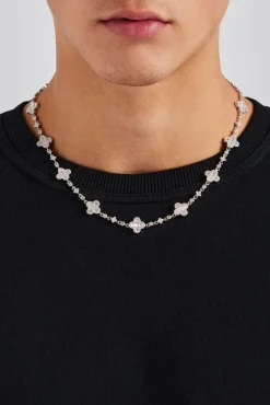 JWL-CHN Iced Baguette Motif Chain - 10mm