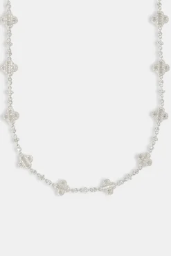JWL-CHN Iced Baguette Motif Chain - 10mm