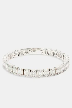 JWL-BRA Iced Baguette Tennis Bracelet