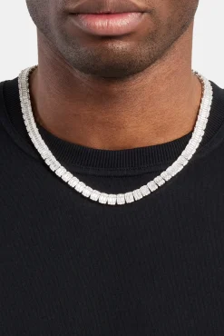 JWL-CHN Iced Baguette Tennis Chain
