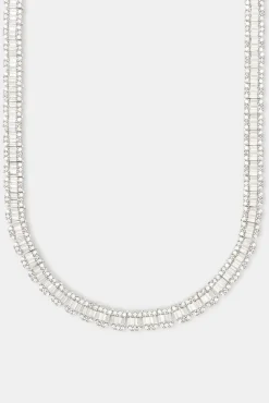 JWL-CHN Iced Baguette Tennis Chain