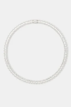 JWL-CHN Iced Baguette Tennis Chain