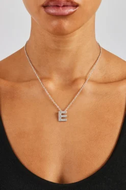 Women JWL-PEND Iced Balloon Letter Necklace - 20mm