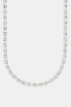 JWL-CHN Iced C Coffee Bean Link Chain - 6mm