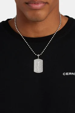 JWL-PEND Iced Cernucci Dog Tag