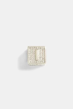 JWL-PEND Iced I Letter Block Pendant