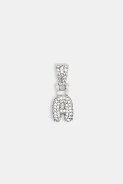 Women JWL-PEND Iced Mini Bubble Pendant - White