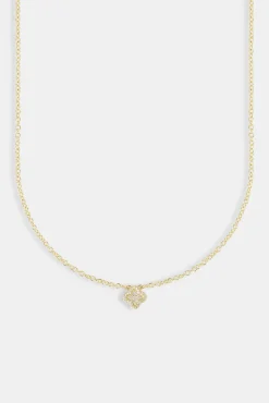 Women JWL-NECK Iced Motif Necklace - 10mm