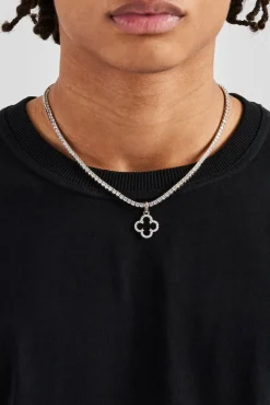 JWL-PEND Iced Motif Outline Pendant