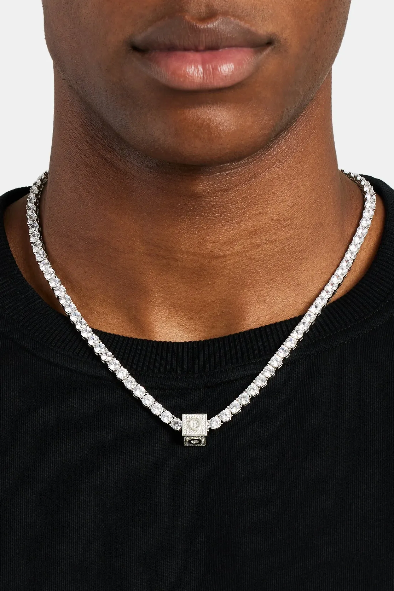 JWL-PEND Iced O Letter Block Pendant