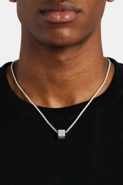JWL-PEND Iced Q Letter Block Pendant