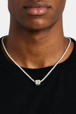 JWL-PEND Iced Q Letter Block Pendant