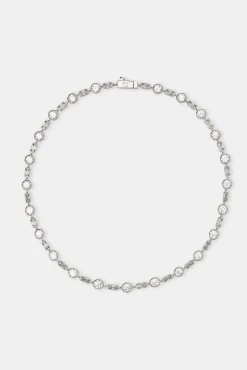 JWL-CHN Iced Round & Rectangle Stone Tennis Chain - 6mm
