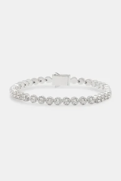 JWL-BRA Iced Round Connecting Bracelet - 5mm