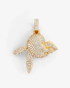 JWL-PEND Iced Skull Pendant - Gold