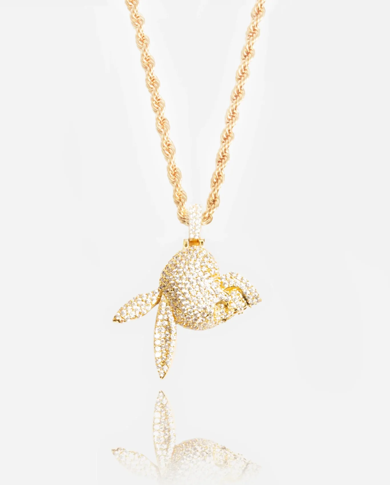 JWL-PEND Iced Skull Pendant - Gold