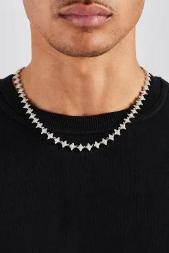 JWL-CHN Iced Star Motif Chain - 8mm