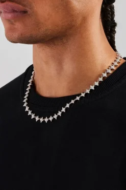 JWL-CHN Iced Star Motif Chain - 8mm
