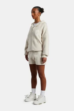 Women CLO-BOT-KTW Knitted Short - Oatmeal