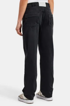 Women CLO-BOT-DEN Ladies Straight Leg Jeans  - Black