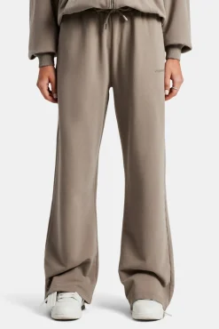 Women CLO-BOT-TRO Ladies Wide Leg Jogger - Taupe