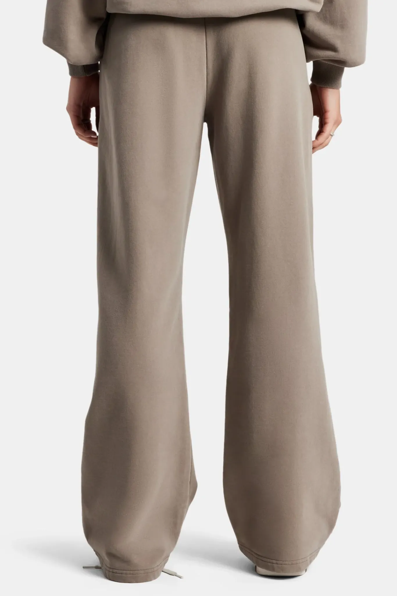 Women CLO-BOT-TRO Ladies Wide Leg Jogger - Taupe