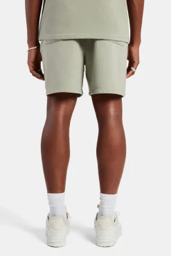 CLO-BOT Logo Embroidered Jersey Short - Sage