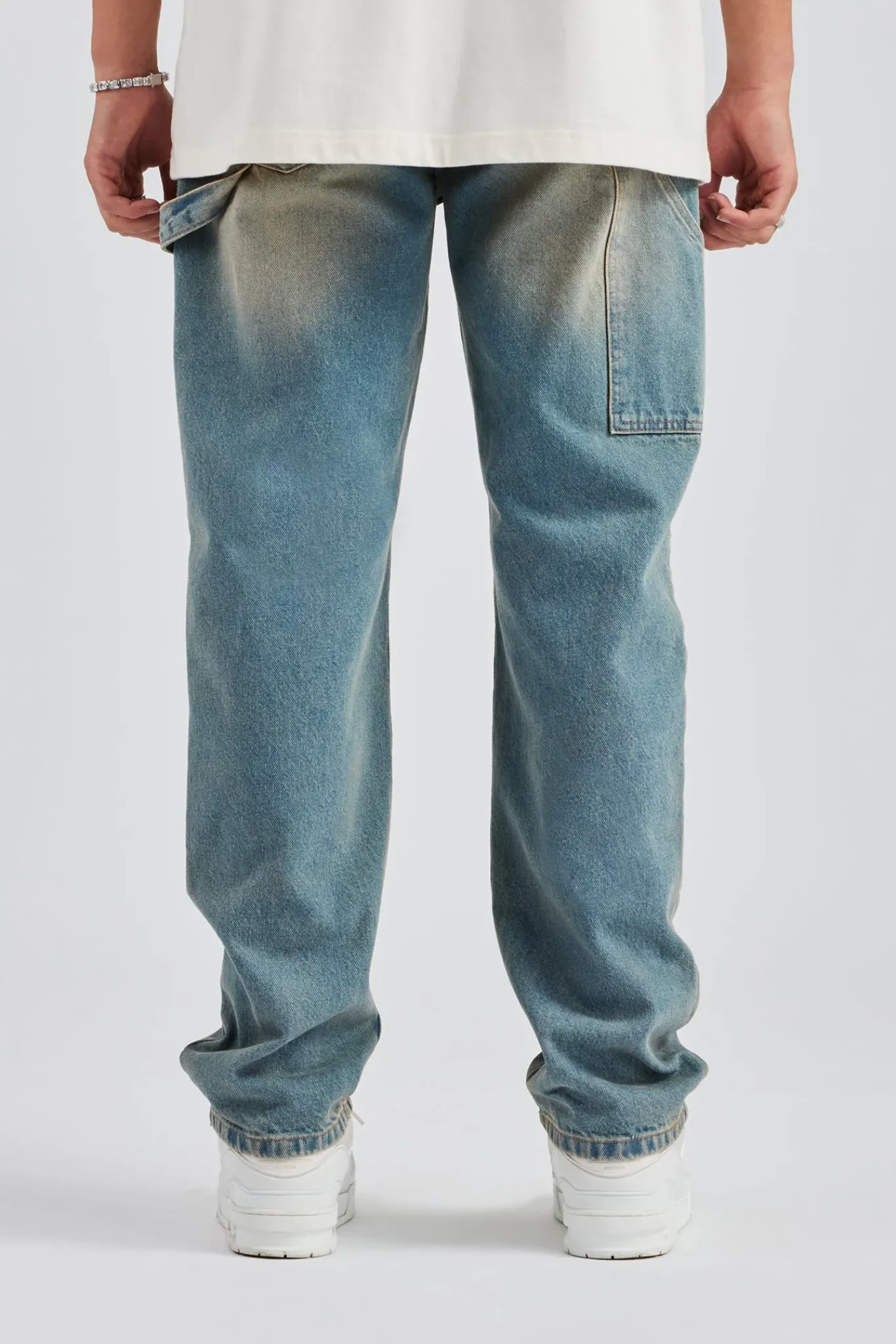 CLO-BOT-DEN Mens Carpenter Jeans - Antique Wash