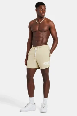 CLO-SWIM Mens Contrast Swimshort - Sand