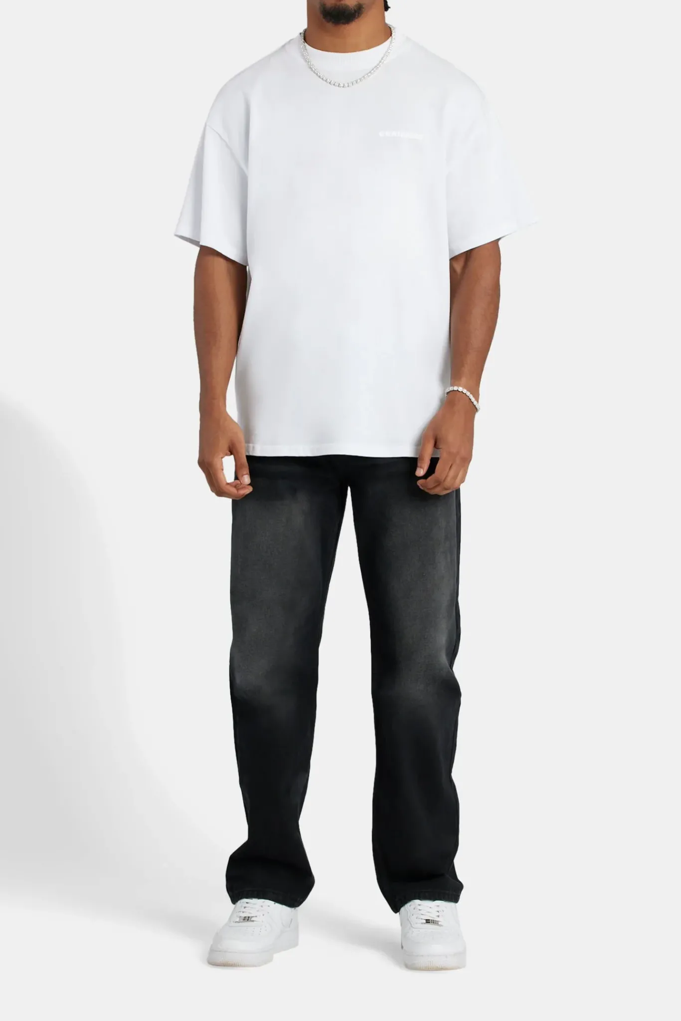 CLO-BOT-DEN Mens Relaxed Fit Jeans - Washed Black