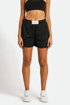 Women CLO-BOT Mesh Shorts With Label - Black