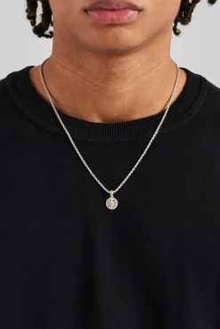JWL-PEND Micro Compass Rope Necklace - 12mm
