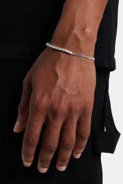 JWL-BRA Micro Cuban & 3mm Tennis Bracelet