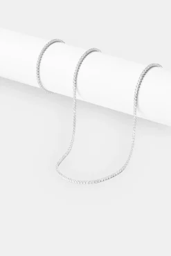 JWL-BUND Micro Tennis Chain & Bracelet - White