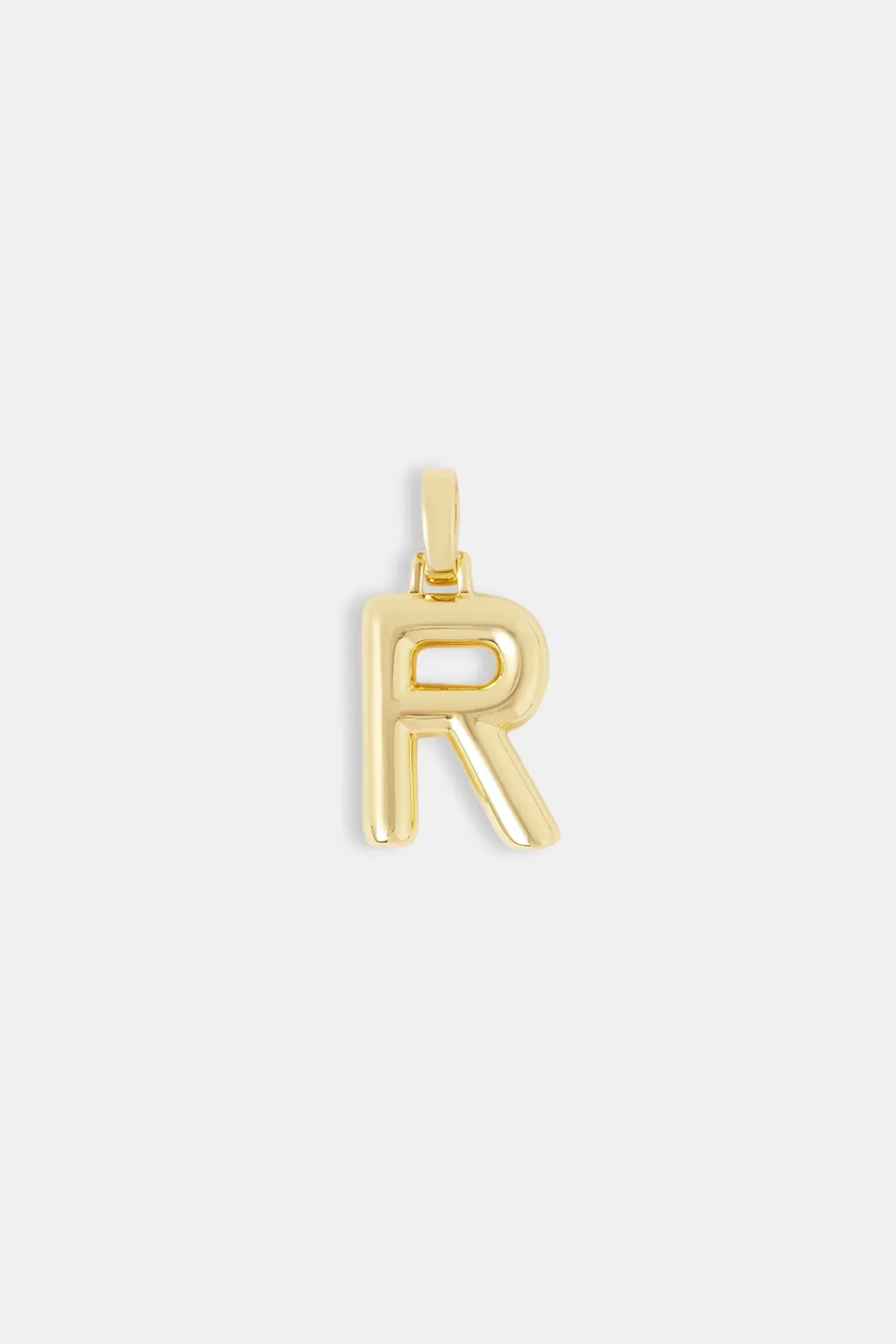 Women JWL-PEND Mini Polished Balloon Letter Pendant - 20m - Gold