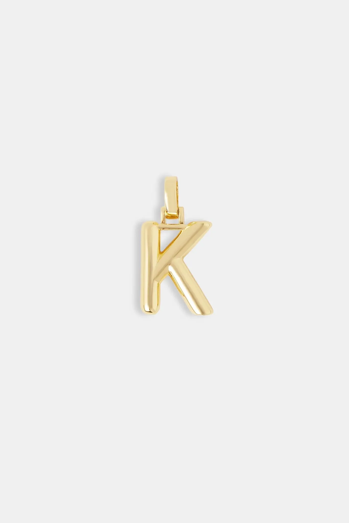 Women JWL-PEND Mini Polished Balloon Letter Pendant - 20m - Gold