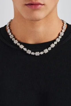JWL-CHN Mixed Baguette Tennis Chain - 10mm