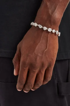 JWL-BRA Mixed Shape Gem Bracelet - 8mm