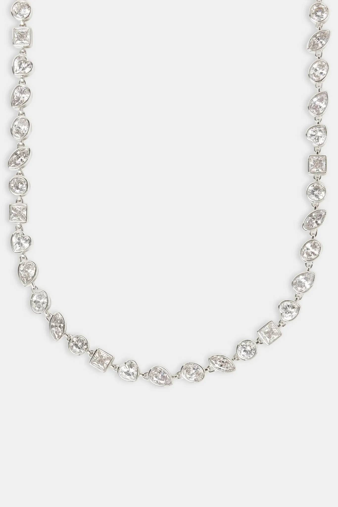 JWL-CHN Mixed Shape Gem Chain - 8mm