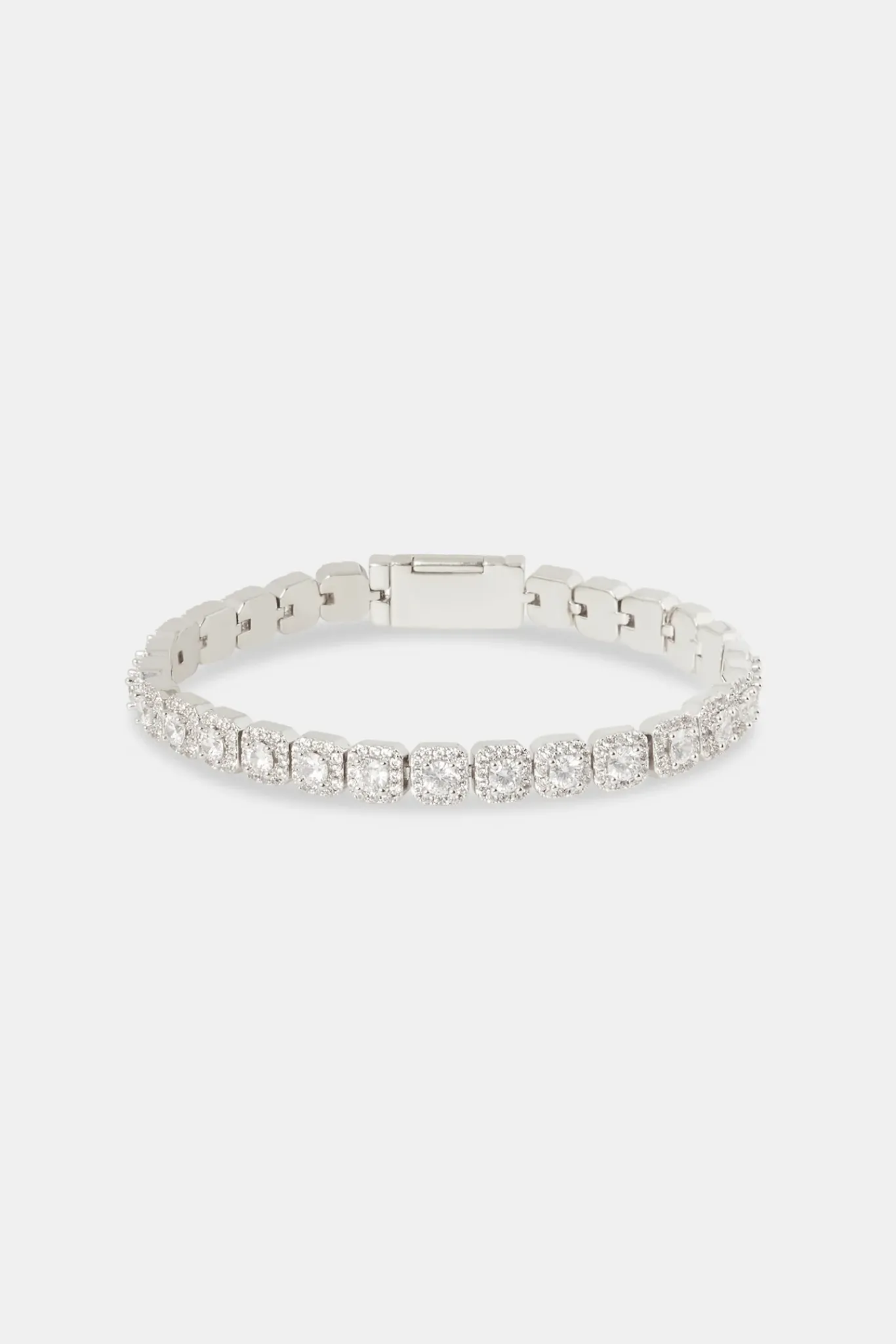 JWL-BRA 7mm Clustered Tennis Bracelet