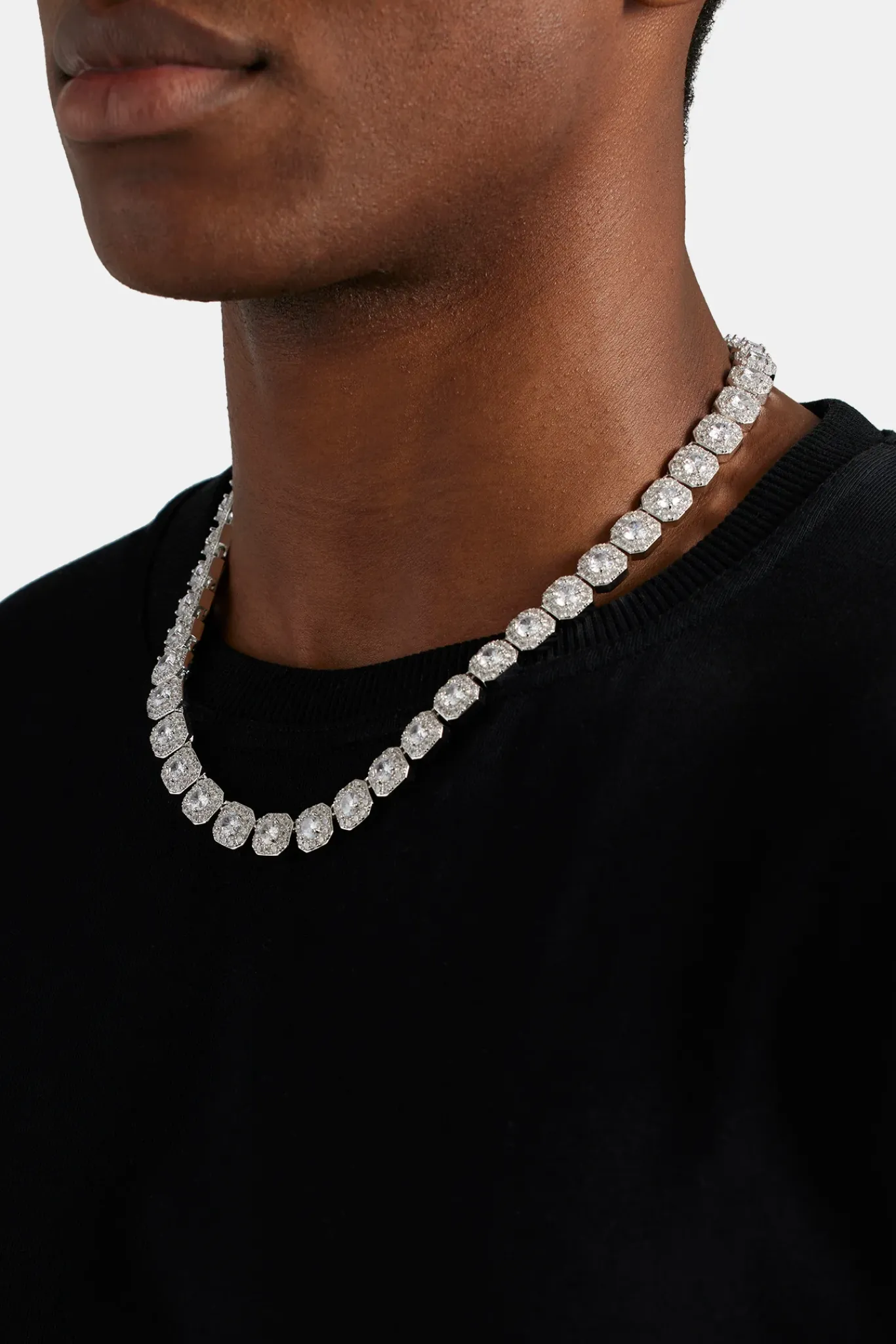 JWL-CHN 10mm Clustered Tennis Chain